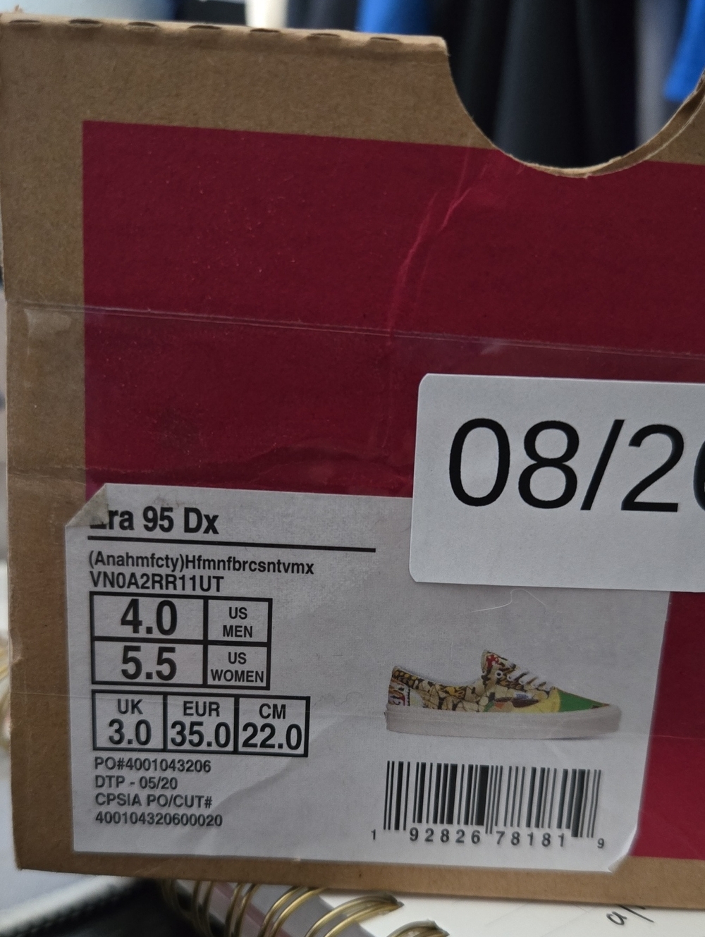 Vans Era 95 DX Hawaiian Anaheim Women 5.5 Hoffman Original 0826 - Picture 9 of 9